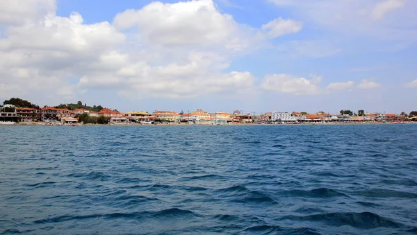 Panoramautsikt över stranden Laganas — Stockfoto