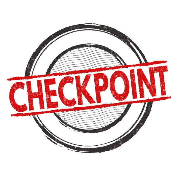 Checkpoint sign or stamp — Stock Vector