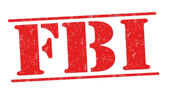 Firma o timbro dell'FBI — Vettoriale Stock