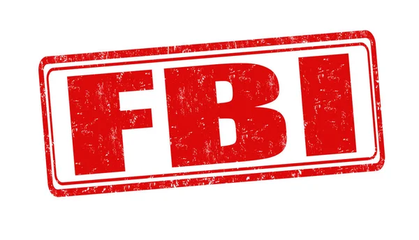 Firma o sello del FBI — Vector de stock