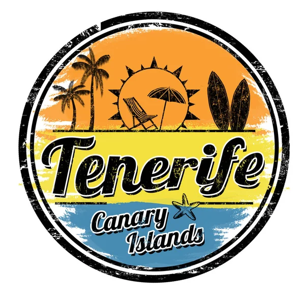 Signo o sello de Tenerife — Vector de stock