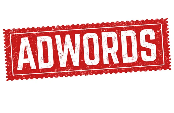 Adwords signe ou timbre — Image vectorielle