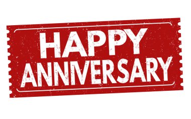 Mutlu yıldönümü damgası