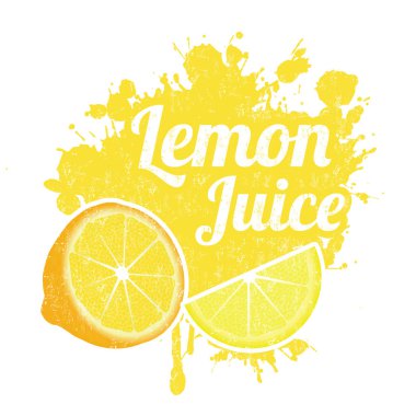 Limon suyu işareti veya damga üzerinden sıçrama
