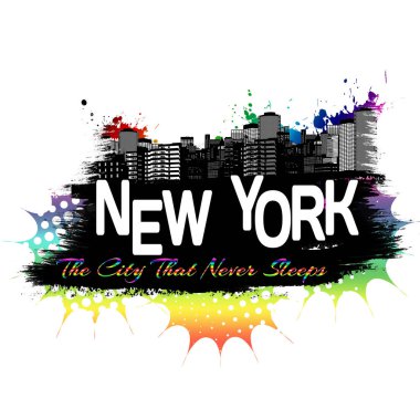 New york tipografi baskı tasarımı