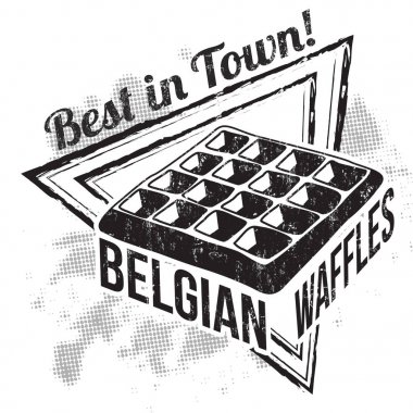 Belçika waffle işareti veya damga