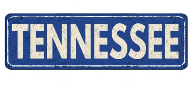 Tennessee vintage paslı metal işareti