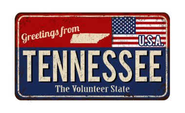 Tennessee vintage paslı metal selamlar imzalamak