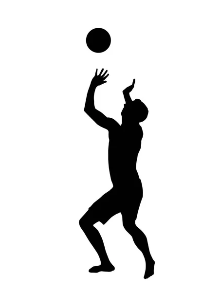 Joueur de beach volley — Image vectorielle