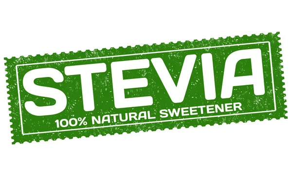 Stevia segno o timbro — Vettoriale Stock