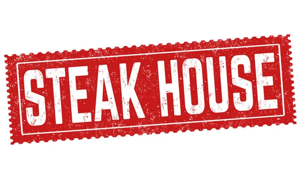 Steak house podepsat nebo razítko — Stockový vektor