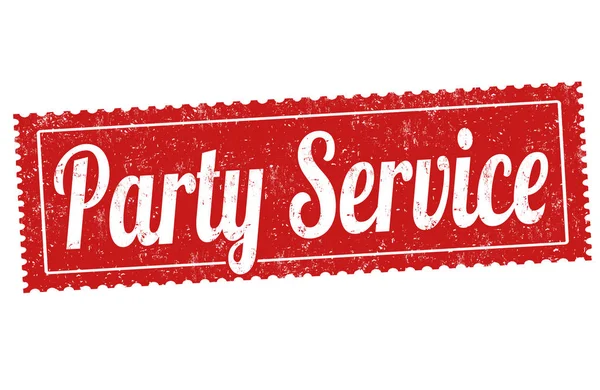 Party service sign or stamp — Stock Vector