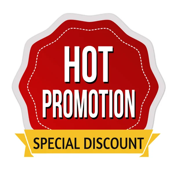 Adesivo promoção quente ou rótulo —  Vetores de Stock