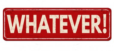 Ne olursa olsun vintage paslı metal işareti