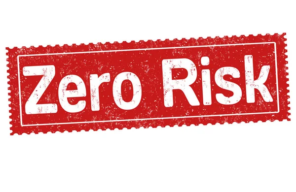 Zero risk sign or stamp — Stock Vector