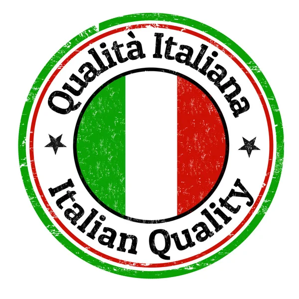 Italian quality sign or stamp — Stock Vector