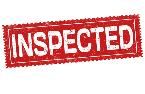 İncelenen işareti veya damga