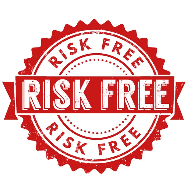 Risk free sign or stamp — Stock Vector