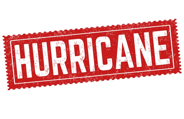 Panneau ou timbre d'ouragan — Image vectorielle