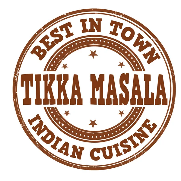 Tikka masala signo o sello — Archivo Imágenes Vectoriales