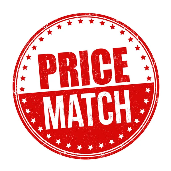 Price match sign or stamp — Stock Vector