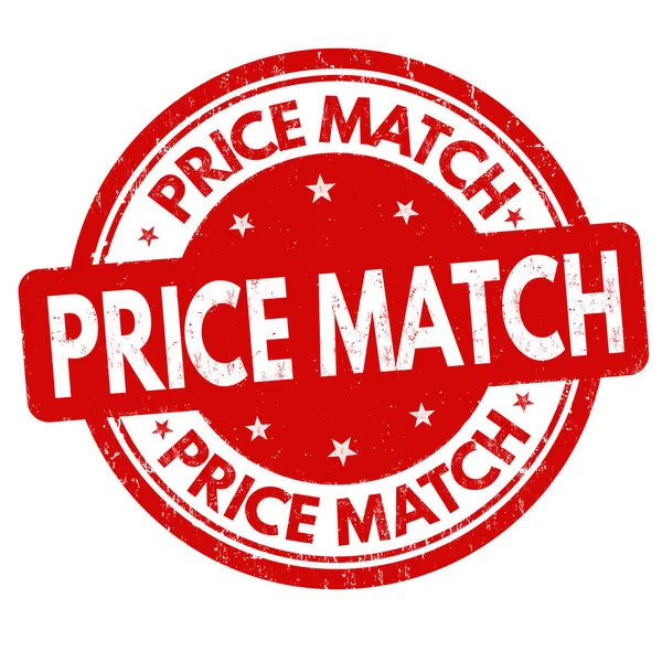 Price match sign or stamp — Stock Vector