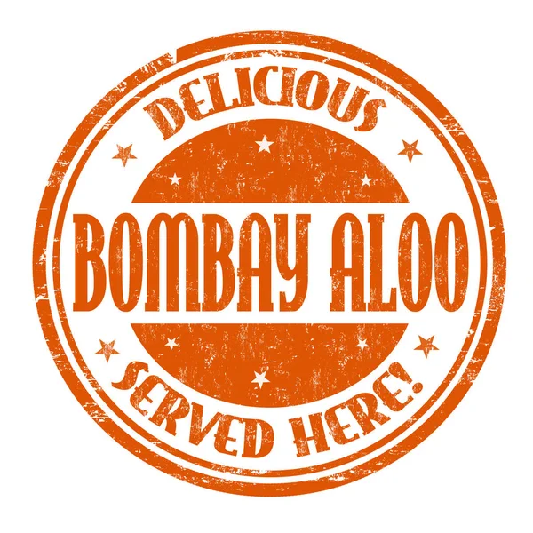 Bombay aloo tecken eller stämpel — Stock vektor