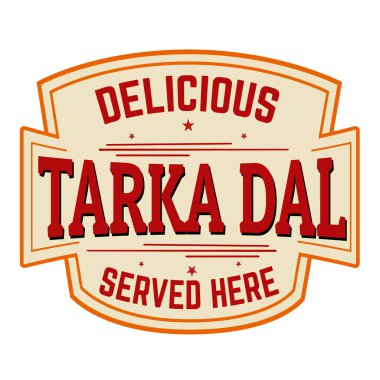 Tarka Dal etiket veya etiket