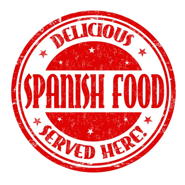 Spanish food sign or stamp — Stock Vector