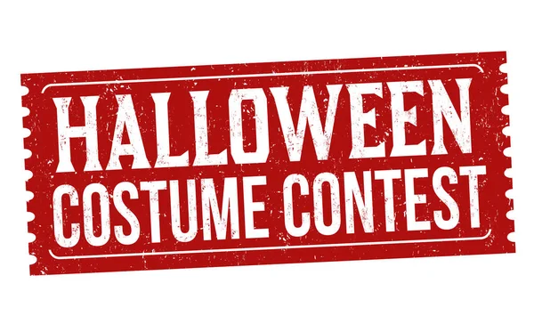 Halloween costume contest sign or stamp — Stock Vector © roxanabalint ...