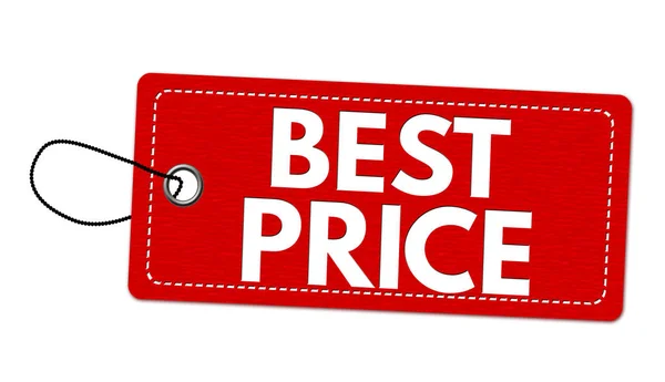 En iyi fiyat kırmızı etiket veya fiyat etiketi — Stok Vektör