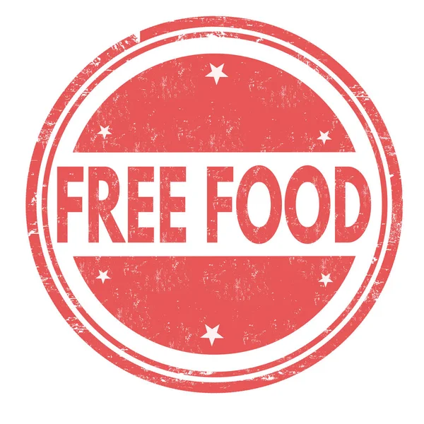 Panneau ou timbre alimentaire gratuit — Image vectorielle