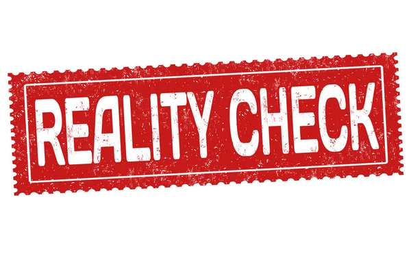 Reality check tecken eller stämpel — Stock vektor