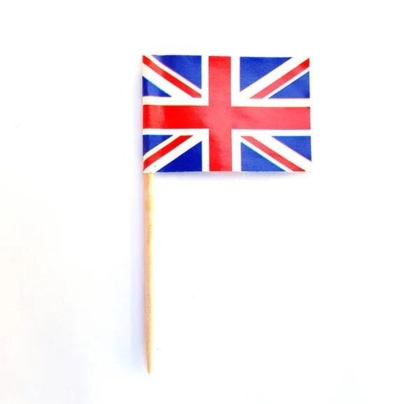 Велика Британія мініатюрні папір прапор вказівник — стокове фото