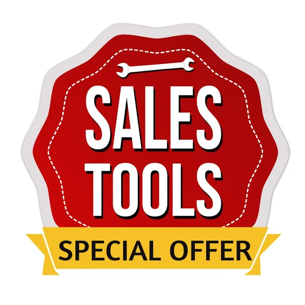 Sales tools label or sticker