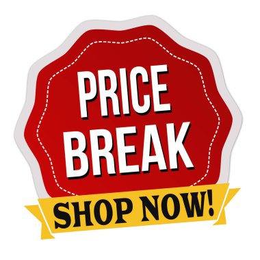 Price break label or sticker  clipart