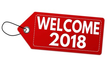 Hoşgeldiniz 2018 etiket veya fiyat etiketi 