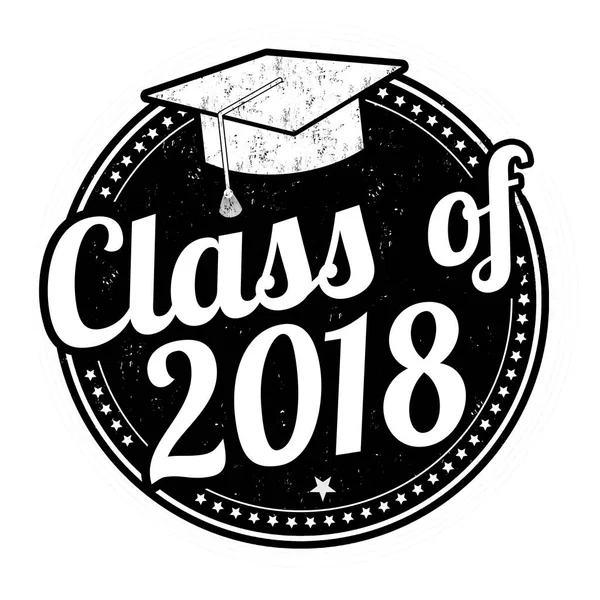 Sello de clase 2018 — Vector de stock