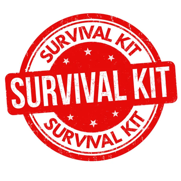 Survival Kit Grunge Stempel — Stockvektor