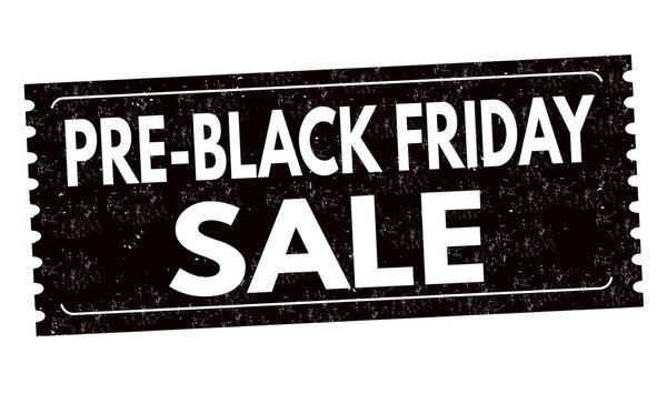 Pre black friday sale label or sticker