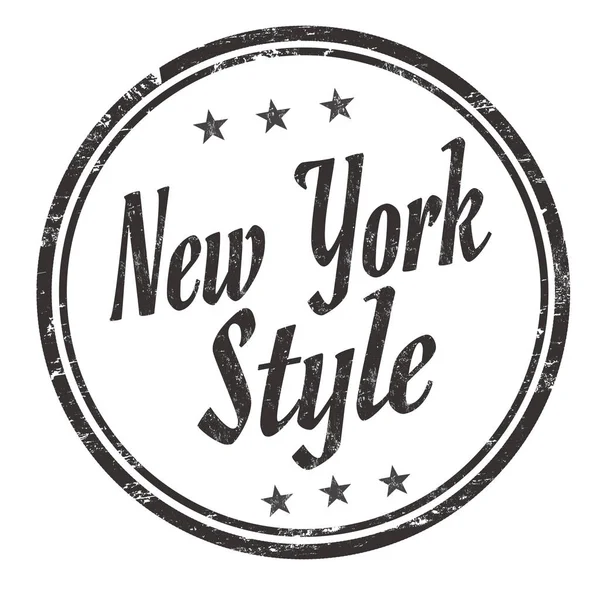 New York style grunge rubber stamp — Stock Vector