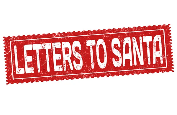 Editöre Mektuplar Santa grunge pencere boyutu — Stok Vektör
