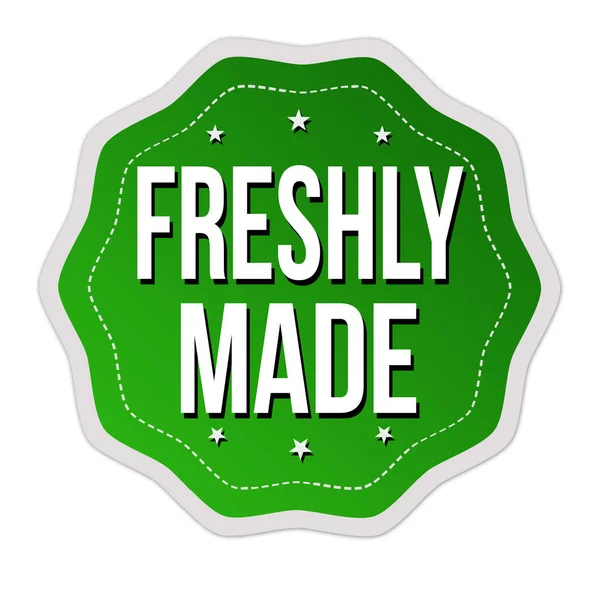 Freshly made label or sticker — Stock Vector