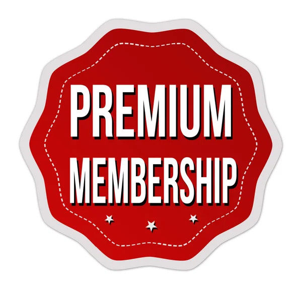 Premium medlemskap etikett eller klistermärke — Stock vektor