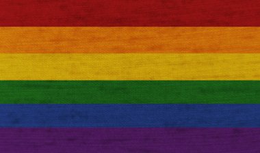 LGBT gurur bayrağı grunge doku tuval 