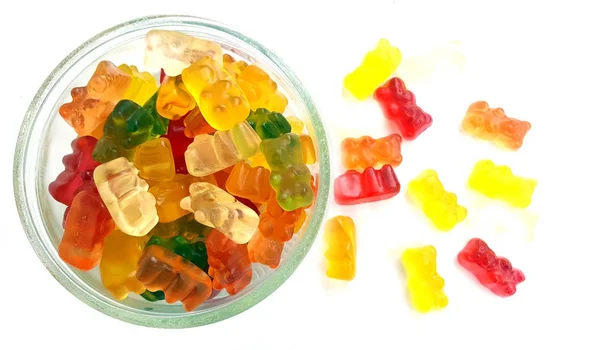 Colorato frutta caramelle gomme orsi — Foto Stock