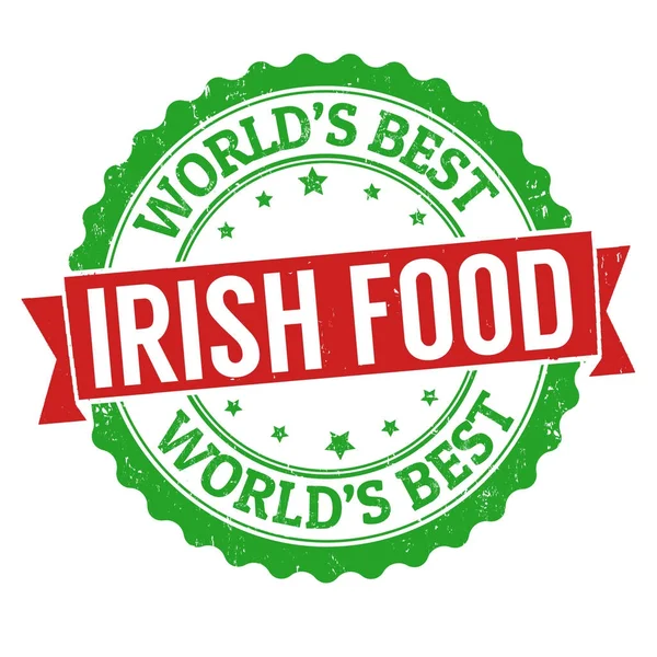Autêntica cozinha irlandesa grunge selo de borracha — Vetor de Stock