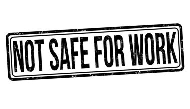 Not safe for work grunge rubber stamp clipart