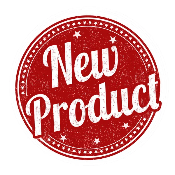 Nieuwe product grunge Rubberstempel — Stockvector