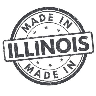 Made in Illinois sign or stamp clipart